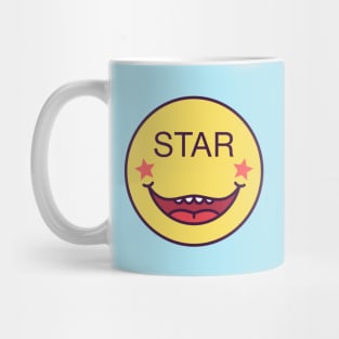 Emoji face with phrase Star Mug